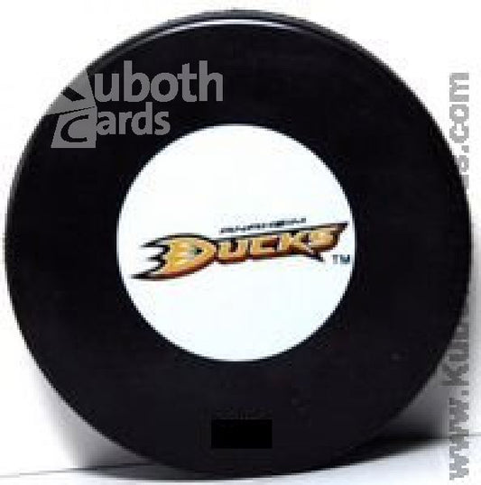 NHL Autograph Logo Souvenir Puck - Anaheim Ducks