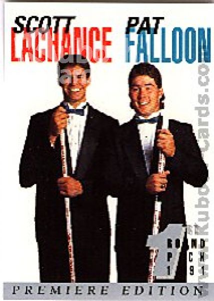 NHL 1991 Arena American Hockey Draft Pick Set - No. 32 - Pat Falloon / Scott Lachance