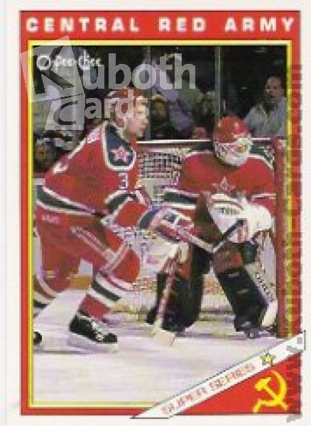 NHL 1991-92 O-Pee-Chee - No 30R - Central Red Army Team
