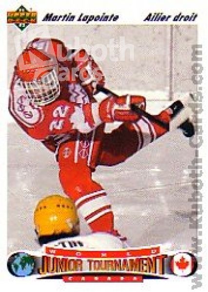NHL 1991-92 Upper Deck French - No 685 - Martin Lapointe