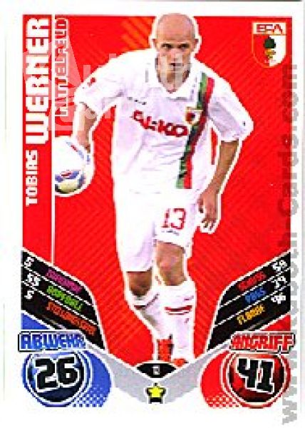 Fussball 2011 / 12 Topps Match Attax - No 13 - Tobias Werner