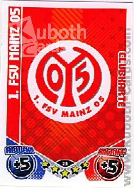 Fussball 2011 / 12 Topps Match Attax - No 396 - Logo Mainz