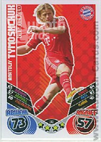 Fussball 2011 / 12 Topps Match Attax - No 243 - A. Tymoshchuk