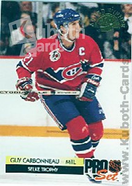 NHL 1992 / 93 ProSet Award Winners - No CC5 - Guy Carbonneau