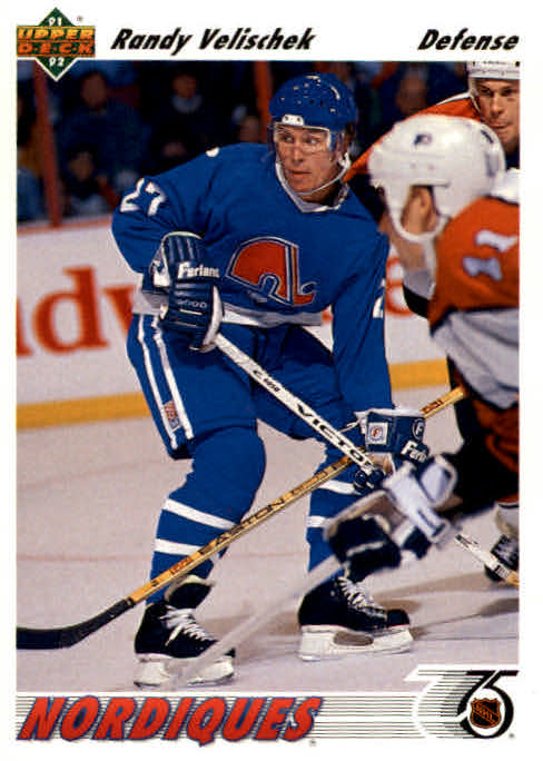 NHL 1991-92 Upper Deck - No. 484 - Randy Velischek