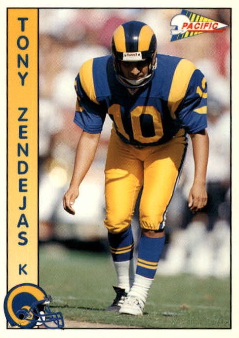 NFL 1992 Pacific - No. 484 - Tony Zendejas