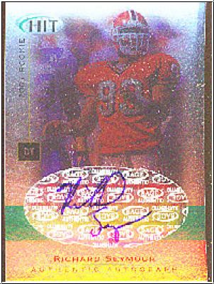 NFL 2001 SAGE Hit Autographs - No A39 - Richard Seymour