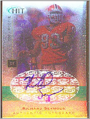 NFL 2001 SAGE Hit Autographs - No A39 - Richard Seymour