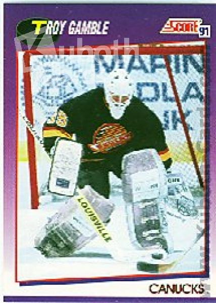 NHL 1991-92 Score American - No 282 - Troy Gamble
