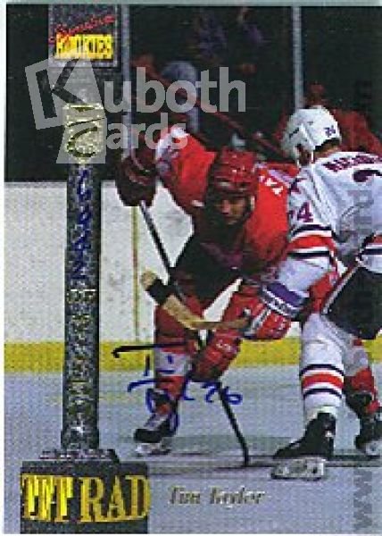 NHL 1994 / 95 Signature Rookies Tetrad Autographs - No 116 - Tim Taylor