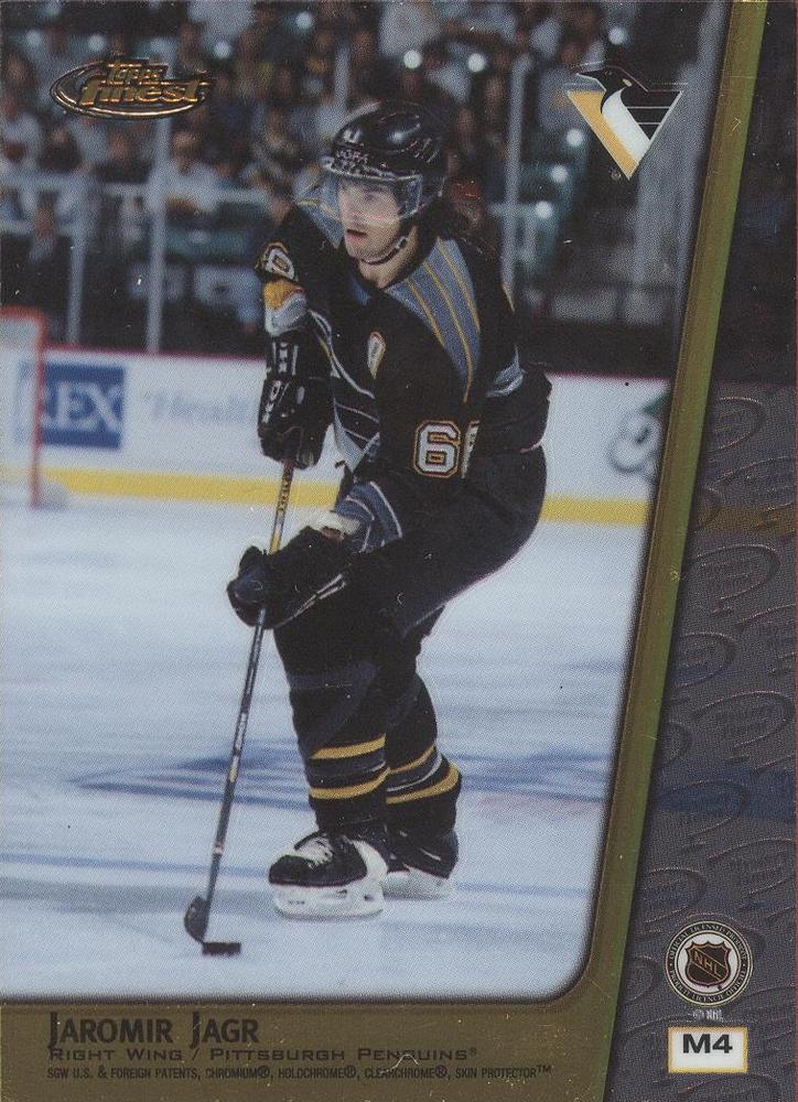 NHL 1998-99 Finest Double Sided Mystery Finest - No M4- Jaromir Jagr / Jaromir Jagr