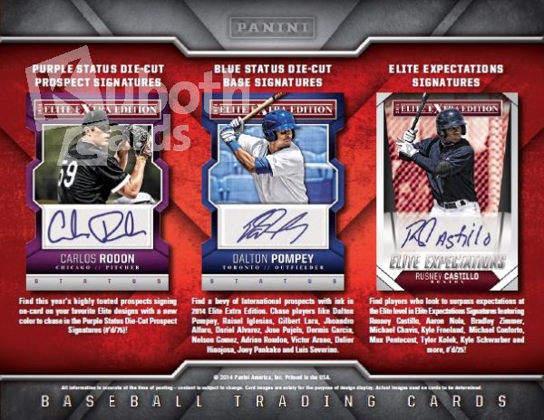 MLB 2014 Panini Elite Extra Edition Hobby - Box