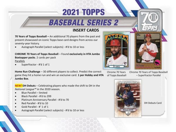 MLB 2021 Topps Serie 2 Hobby - Box