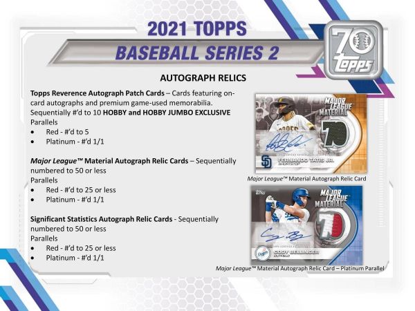 MLB 2021 Topps Series 2 Hobby - Box