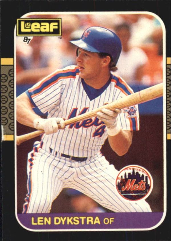 MLB 1987 Leaf/Donruss - No 88 - Len Dykstra