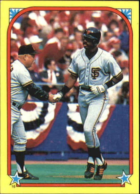 MLB 1988 Tops Stickers - No 16 - Jeffrey Leonard
