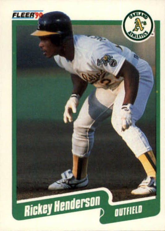 MLB 1990 Fleer - No 10 - Rickey Henderson
