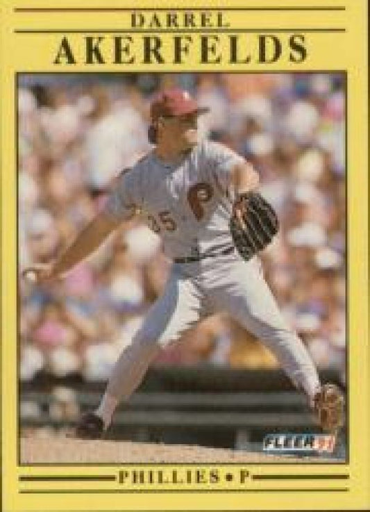 MLB 1991 Fleer - No 386 - Darrel Akerfelds