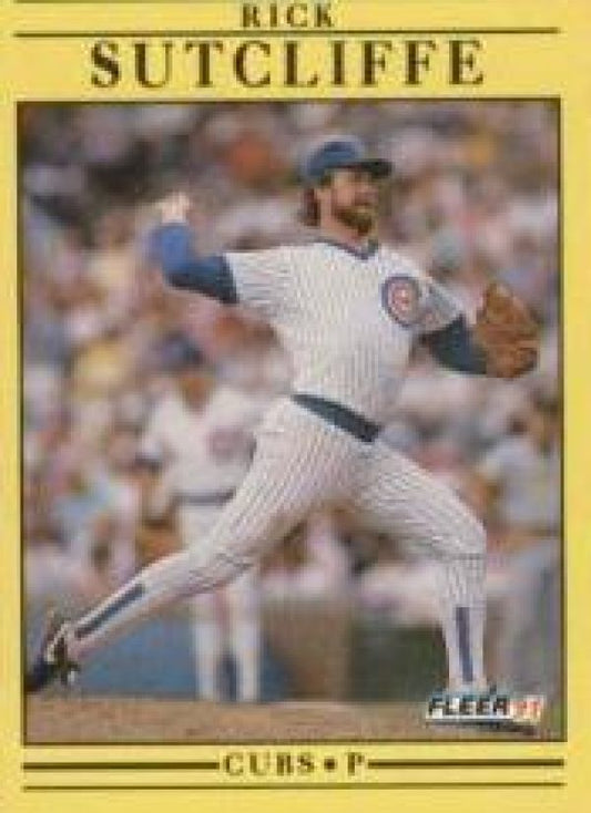 MLB 1991 Fleer - No 434 - Rick Sutcliffe