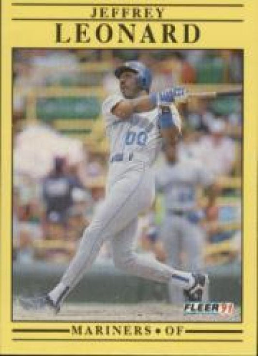 MLB 1991 Fleer - No 456 - Jeffrey Leonard