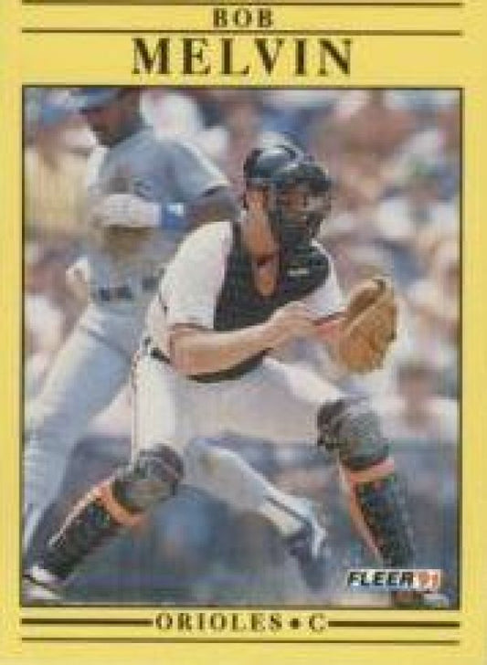 MLB 1991 Fleer - No 482 - Bob Melvin