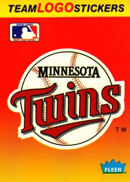 MLB 1991 Fleer Team Logo Stickers - No 43 - Minnesota Twins