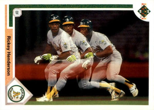 MLB 1991 Upper Deck - No 444 - Rickey Henderson