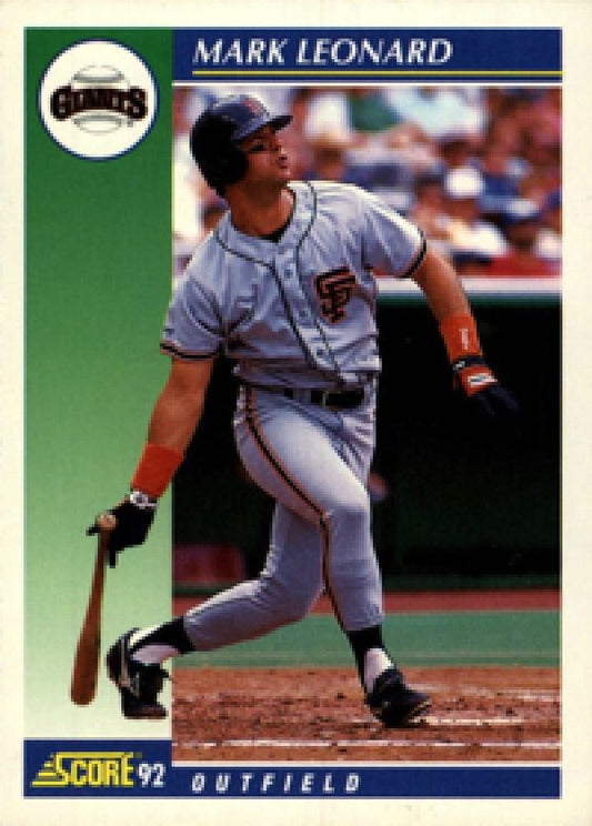 MLB 1992 Score - No 499 - Mark Leonard