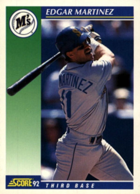 MLB 1992 Score - No 485 - Edgar Martinez