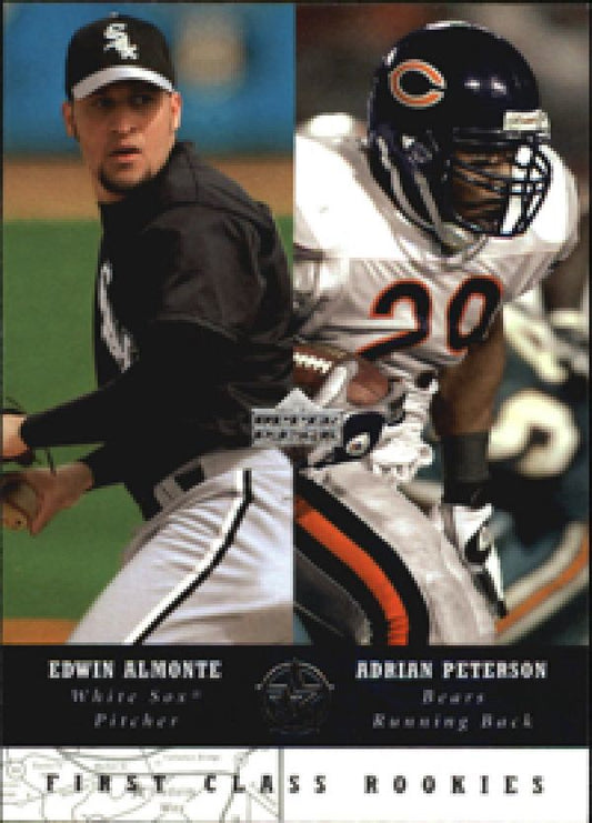 MLB/NFL 2002-03 UD SuperStars - No 260 - Edwin Almonte / Adrian Peterson