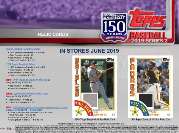 MLB 2019 Topps Series 2 Hanger Box