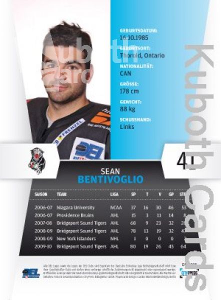 DEL 2010 / 11 CityPress - No 018 - Sean Bentivoglio