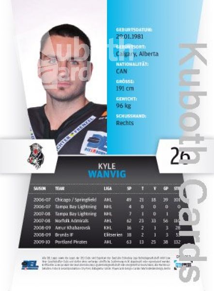 DEL 2010/11 CityPress - No 012 - Kyle Wanvig