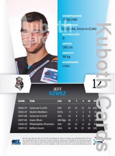 DEL 2010 / 11 CityPress - No 006 - Jeff Szwez