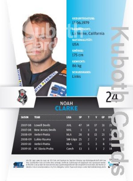 DEL 2010/11 CityPress - No 010 - Noah Clarke