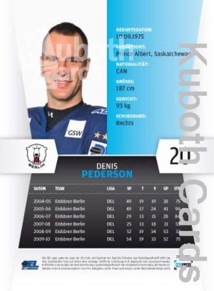 DEL 2010 / 11 CityPress - No 031 - Denis Pederson