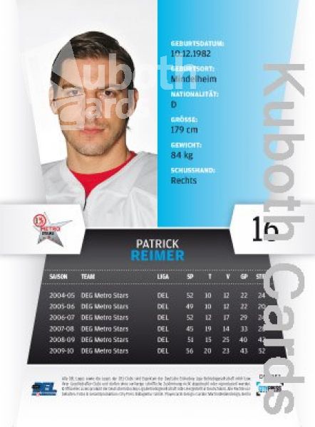 DEL 2010/11 CityPress - No 053 - Patrick Reimer