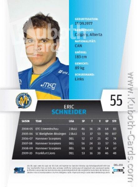 DEL 2010/11 CityPress - No 233 - Eric Schneider