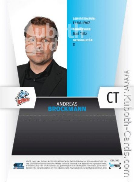 DEL 2010 / 11 CityPress - No 393 - Andreas Brockmann