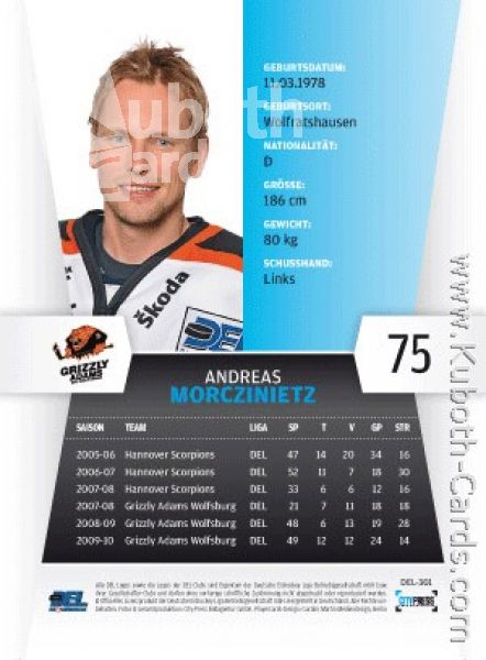 DEL 2010 / 11 CityPress - No 301 - Andreas Morczinietz
