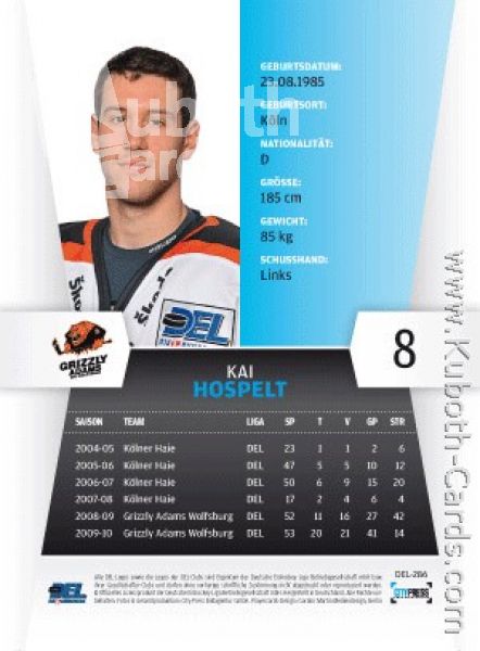 DEL 2010 / 11 CityPress - No 286 - Kai Hospelt