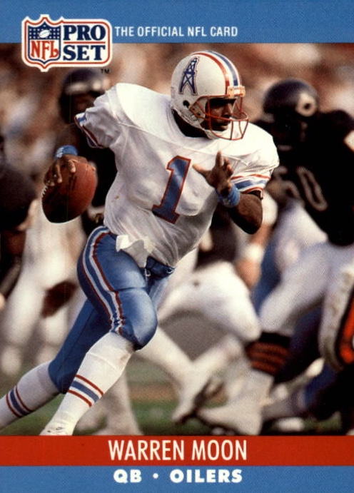 NFL 1990 ProSet - No 517 - Warren Moon