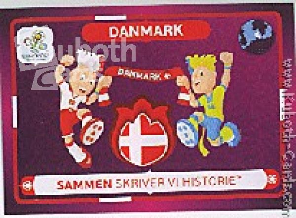 Fussball 2012 Panini EM - No 35 - Dänemark