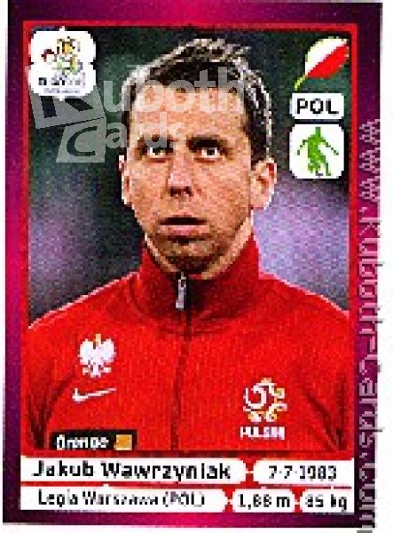 Soccer 2012 Panini European Championship - No 63 - Jakub Wawrzyniak