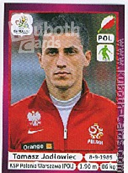 Soccer 2012 Panini European Championship - No 62 - Tomasz Jodlowiec