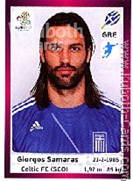 Fussball 2012 Panini EM - No 103 - Giorgos Samaras
