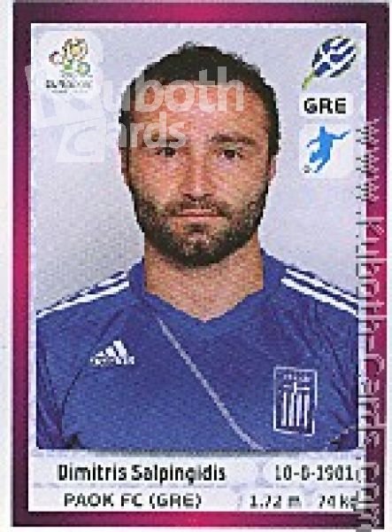 Fussball 2012 Panini EM - No 101 - Dimitris Salpingidis