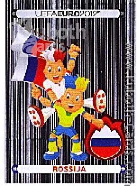 Fussball 2012 Panini EM - No 107 - Wappen Russland