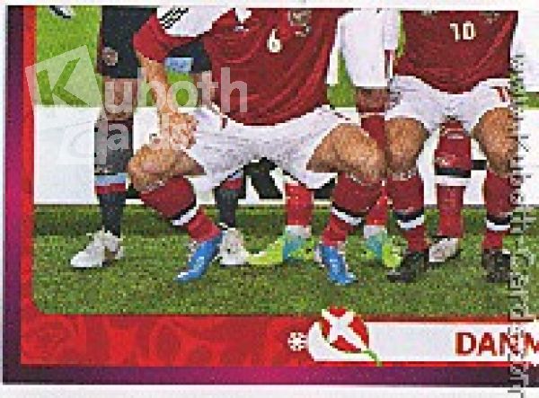 Fussball 2012 Panini EM - No 198 - Mannschaftsbild Dänemark