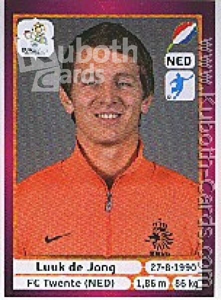 Fussball 2012 Panini EM - No 187 - Luuk de Jong